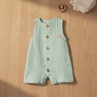 Little Natural Muslin Romper