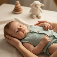 Little Natural Muslin Romper