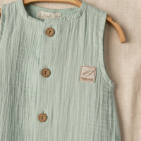 Little Natural Muslin Romper