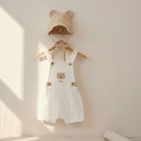 Name: Little Bear Overall and Bonnet Set