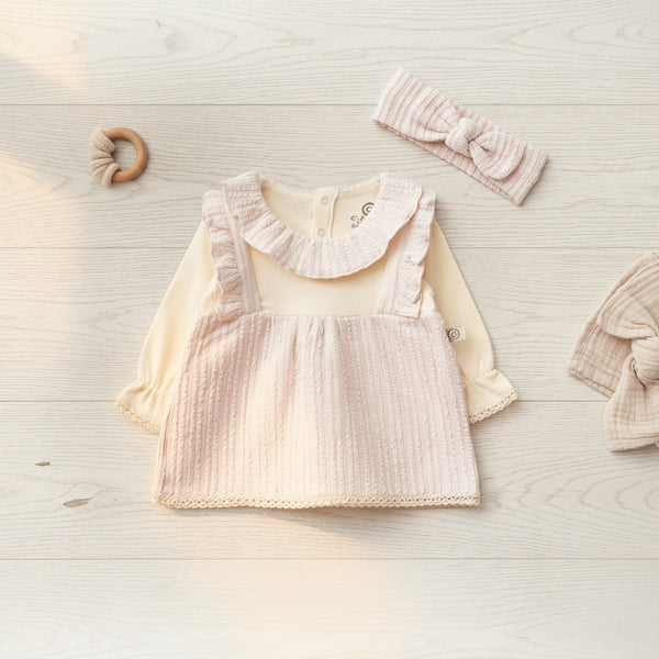 Little Pinafore Bodysuit Set