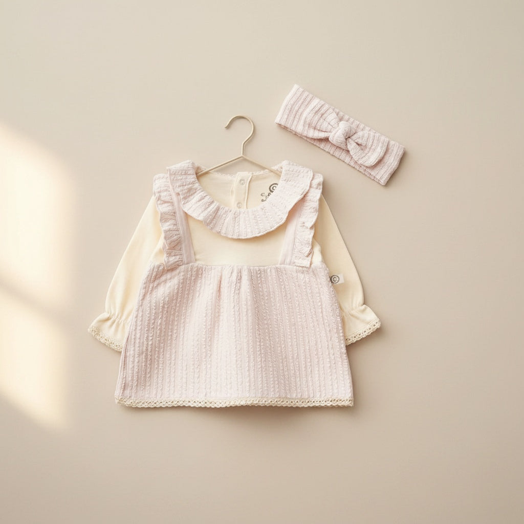 Little Pinafore Bodysuit Set