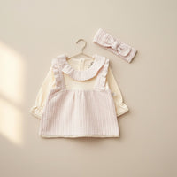 Little Pinafore Bodysuit Set