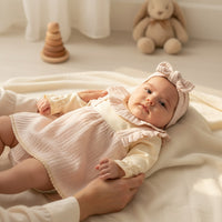 Little Pinafore Bodysuit Set