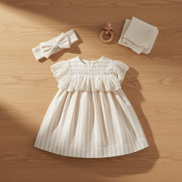 Little Heirloom Striped Dress