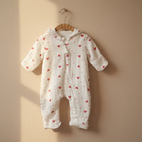 Little Heart Hooded Sleepsuit