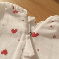 Little Heart Hooded Sleepsuit