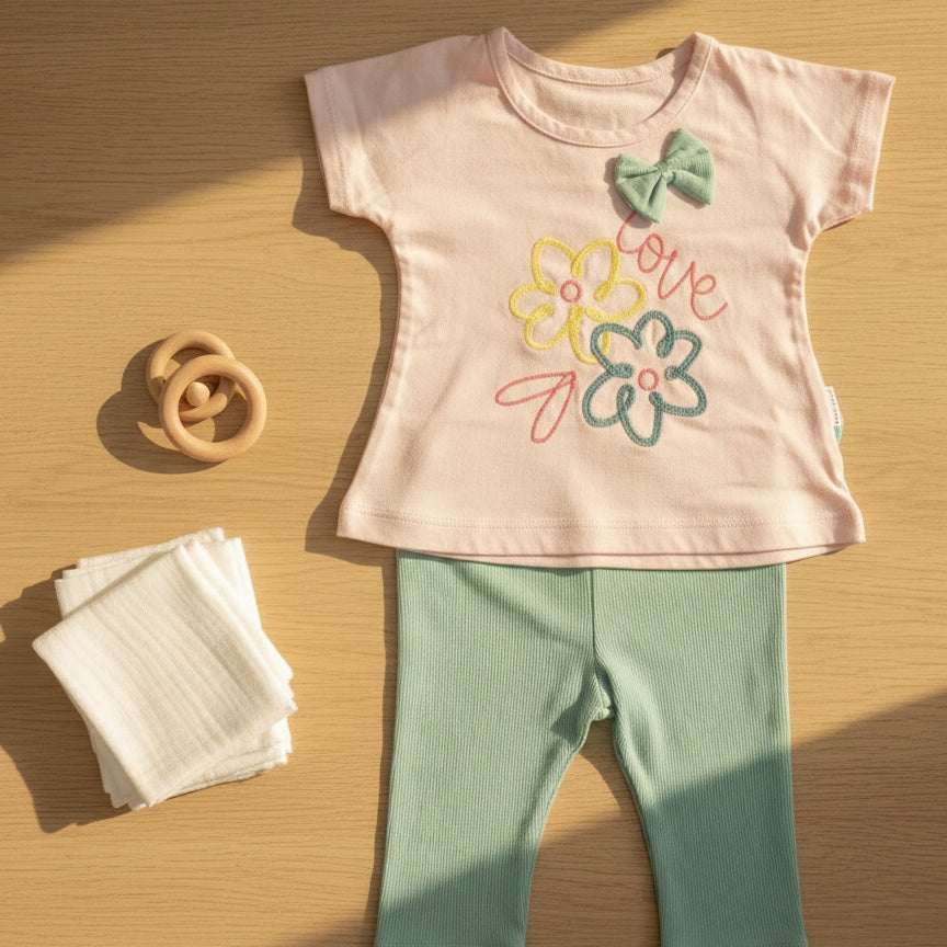 Little Flower Bow Set