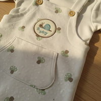 Little Mushroom Salopette Sleepsuit