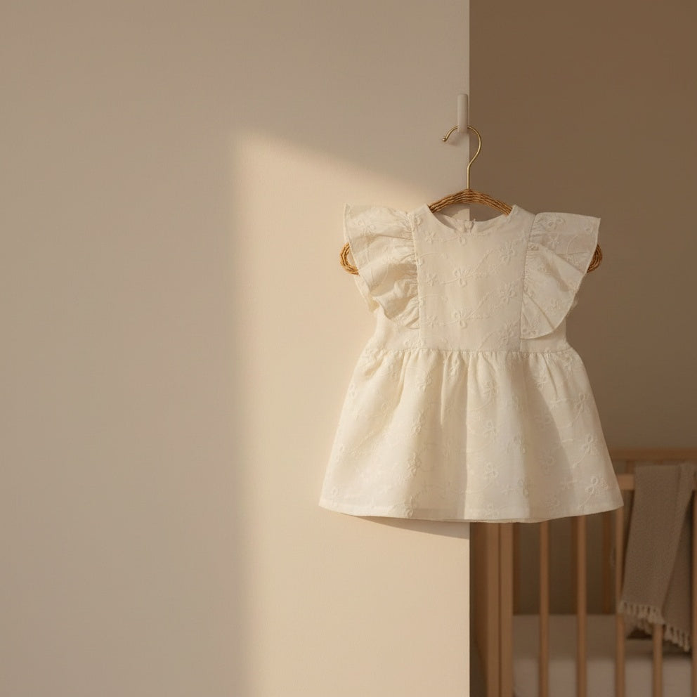 Little Bow Eyelet Dress