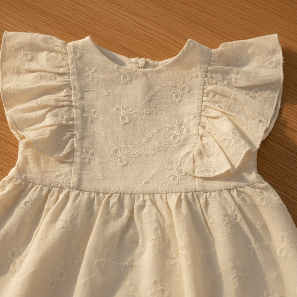 Little Bow Eyelet Dress